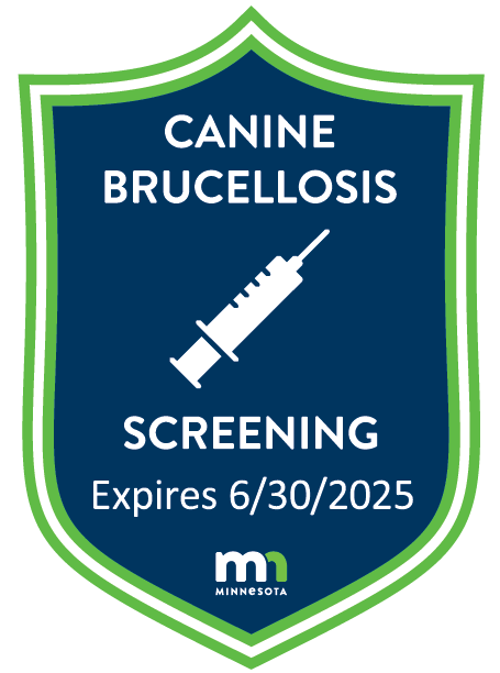 Minnesota Breeder of Excellence, Canine Brucellosis