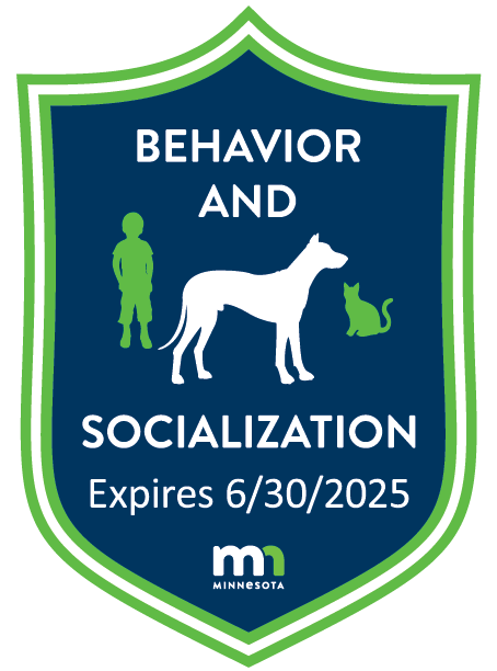 Minnesota Breeder of Excellence, Behavior and Socialization