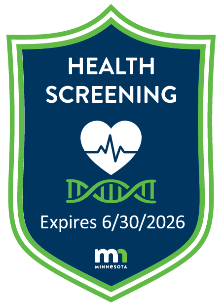 Minnesota Breeder of Excellence, Health Screening